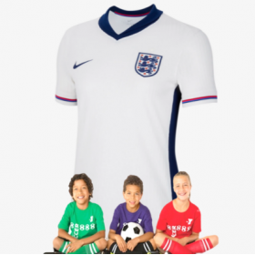 Kid's 2024 Europe Cup England Home Suit(Customizable)